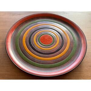 15in Vintage Japanese Urushi Lacquer Wooden Tray (Kagawa Shikki / Obon)